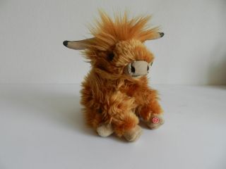 Obrázek z Skotský náhorní skot sedící plyš 32cm se zvukem AN341 